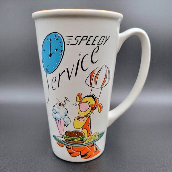 Tigger Disney Chef Speedy Service Diner Disney Story Tall Mug Cup Coffee Tea Rea - Picture 1 of 9